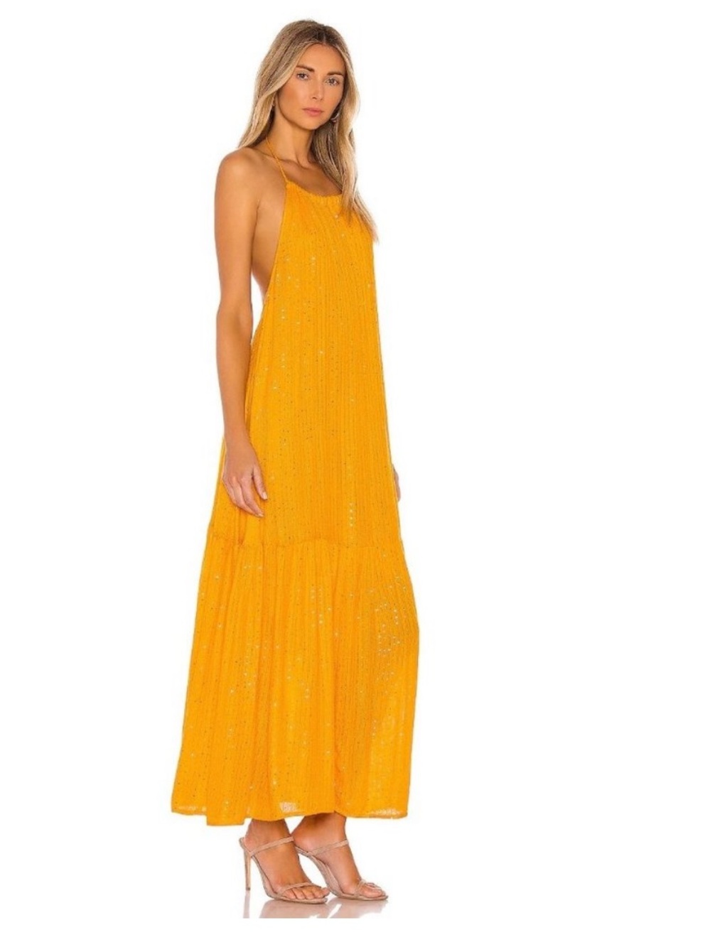 Sundress Halter Maxi Dress Sz XS/S - Picture 2 of 10